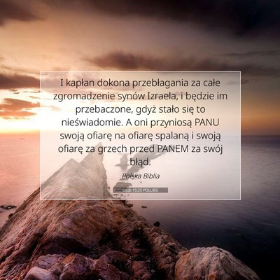 Liczb 15:25 POLUBG Obraz Wersetu Biblijnego