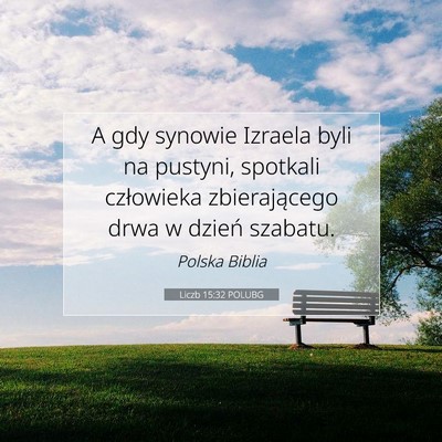 Liczb 15:32 POLUBG Obraz Wersetu Biblijnego