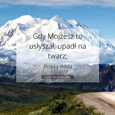 Liczb 16:4 POLUBG Obraz Wersetu Biblijnego