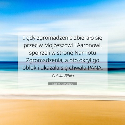 Liczb 16:42 POLUBG Obraz Wersetu Biblijnego