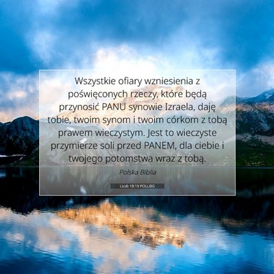 Liczb 18:19 POLUBG Obraz Wersetu Biblijnego