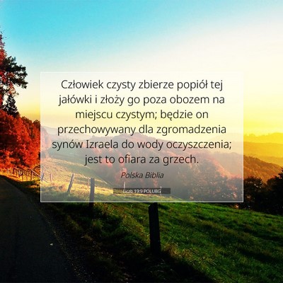 Liczb 19:9 POLUBG Obraz Wersetu Biblijnego