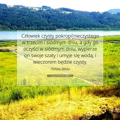 Liczb 19:19 POLUBG Obraz Wersetu Biblijnego
