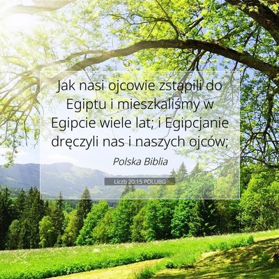 Liczb 20:15 POLUBG Obraz Wersetu Biblijnego