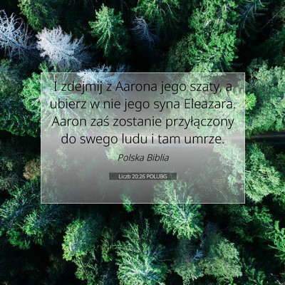 Liczb 20:26 POLUBG Obraz Wersetu Biblijnego