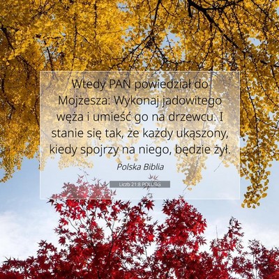 Liczb 21:8 POLUBG Obraz Wersetu Biblijnego