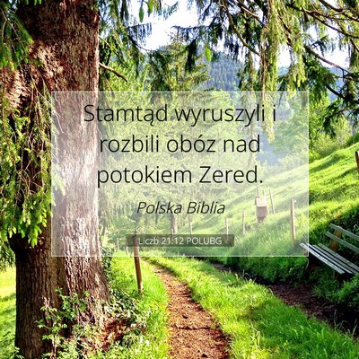 Liczb 21:12 POLUBG Obraz Wersetu Biblijnego