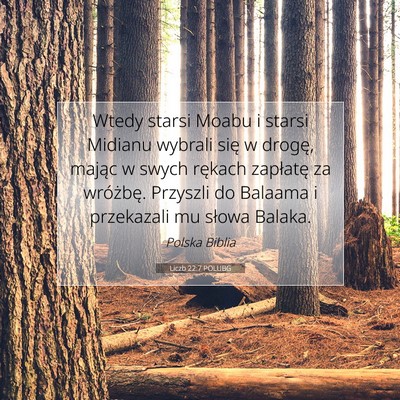 Liczb 22:7 POLUBG Obraz Wersetu Biblijnego