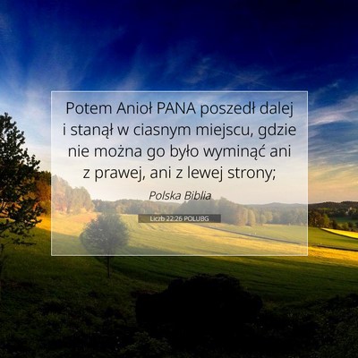 Liczb 22:26 Werset Biblijny Wyjaśniony