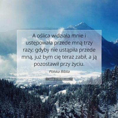 Liczb 22:33 Werset Biblijny Wyjaśniony