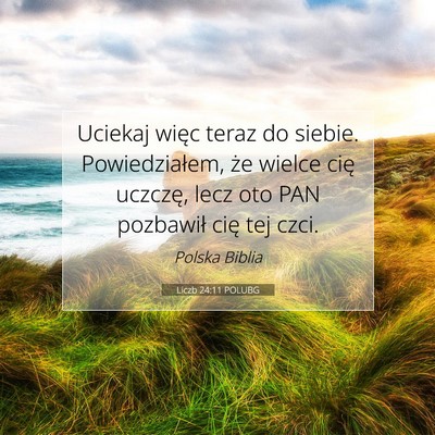 Liczb 24:11 POLUBG Obraz Wersetu Biblijnego