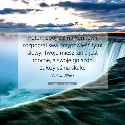 Liczb 24:21 POLUBG Obraz Wersetu Biblijnego