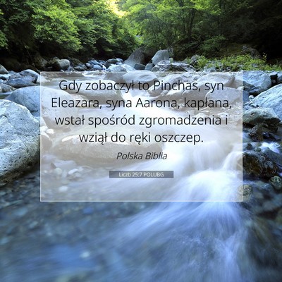 Liczb 25:7 POLUBG Obraz Wersetu Biblijnego