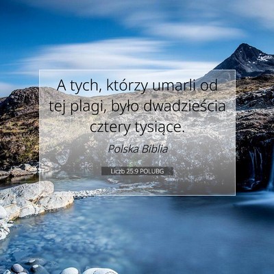 Liczb 25:9 POLUBG Obraz Wersetu Biblijnego