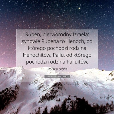 Liczb 26:5 Werset Biblijny Wyjaśniony