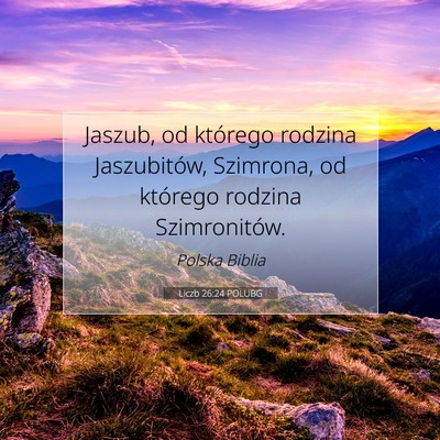 Liczb 26:24 Werset Biblijny Wyjaśniony