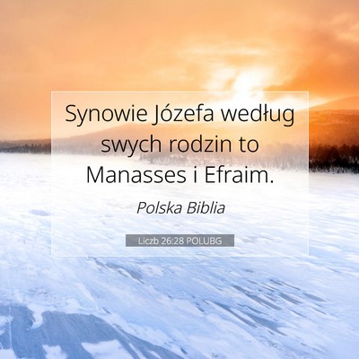 Liczb 26:28 Werset Biblijny Wyjaśniony