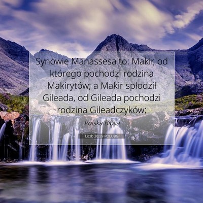 Liczb 26:29 Werset Biblijny Wyjaśniony