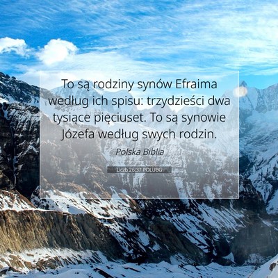 Liczb 26:37 Werset Biblijny Wyjaśniony