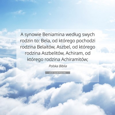 Liczb 26:38 Werset Biblijny Wyjaśniony