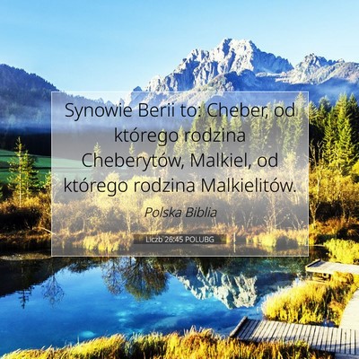 Liczb 26:45 Werset Biblijny Wyjaśniony