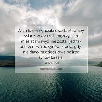 Liczb 26:62 Werset Biblijny Wyjaśniony