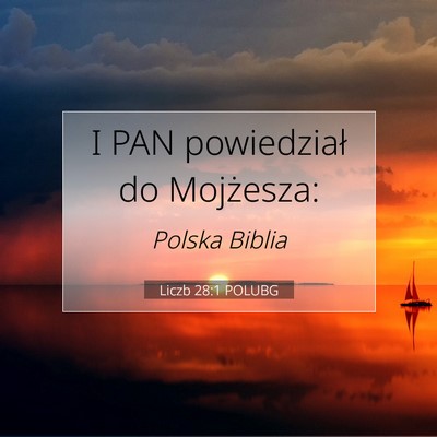 Liczb 28:1 POLUBG Obraz Wersetu Biblijnego