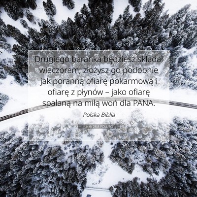 Liczb 28:8 Werset Biblijny Wyjaśniony