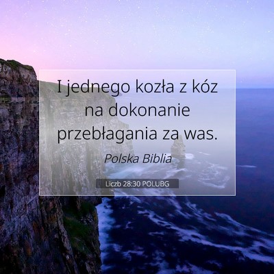 Liczb 28:30 Werset Biblijny Wyjaśniony