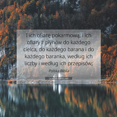 Liczb 29:21 POLUBG Obraz Wersetu Biblijnego