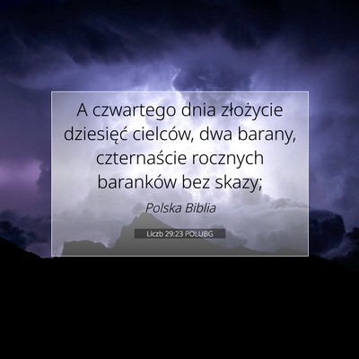Liczb 29:23 Werset Biblijny Wyjaśniony
