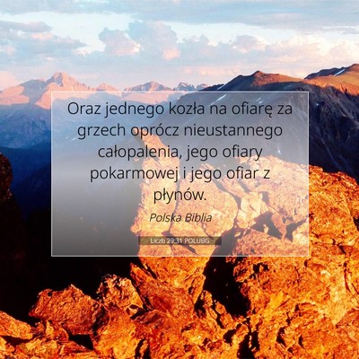Liczb 29:31 POLUBG Obraz Wersetu Biblijnego