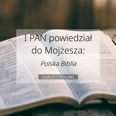 Liczb 31:1 POLUBG Obraz Wersetu Biblijnego
