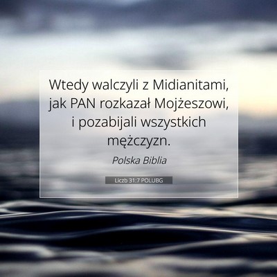 Liczb 31:7 POLUBG Obraz Wersetu Biblijnego