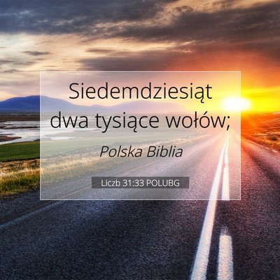 Liczb 31:33 Werset Biblijny Wyjaśniony