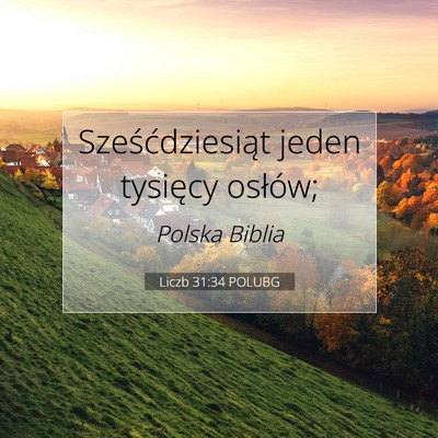 Liczb 31:34 Werset Biblijny Wyjaśniony