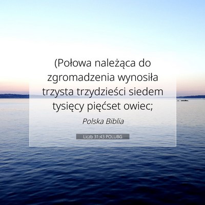 Liczb 31:43 Werset Biblijny Wyjaśniony