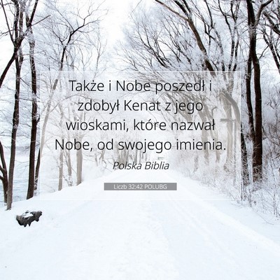 Liczb 32:42 POLUBG Obraz Wersetu Biblijnego
