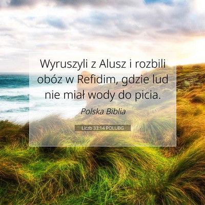 Liczb 33:14 POLUBG Obraz Wersetu Biblijnego