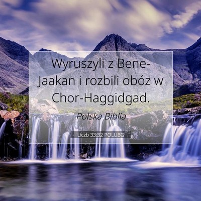 Liczb 33:32 POLUBG Obraz Wersetu Biblijnego