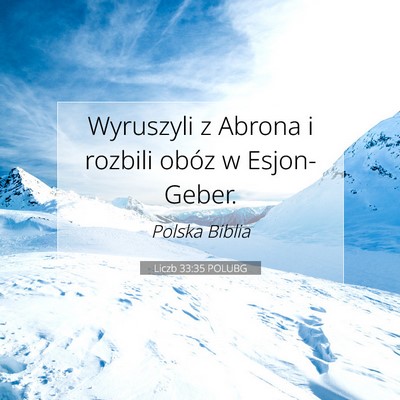 Liczb 33:35 POLUBG Obraz Wersetu Biblijnego
