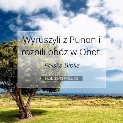 Liczb 33:43 POLUBG Obraz Wersetu Biblijnego