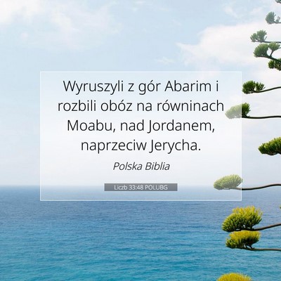 Liczb 33:48 POLUBG Obraz Wersetu Biblijnego
