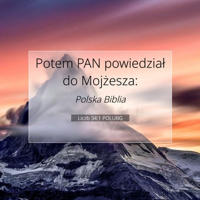 Liczb 34:1 POLUBG Obraz Wersetu Biblijnego