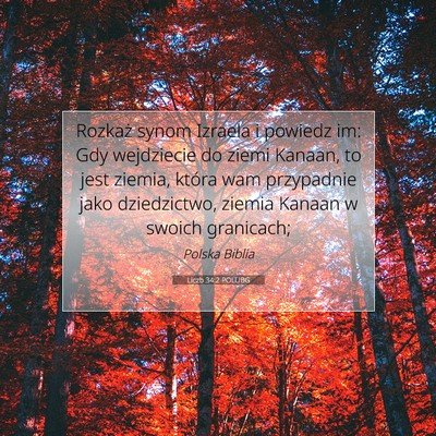 Liczb 34:2 Werset Biblijny Wyjaśniony
