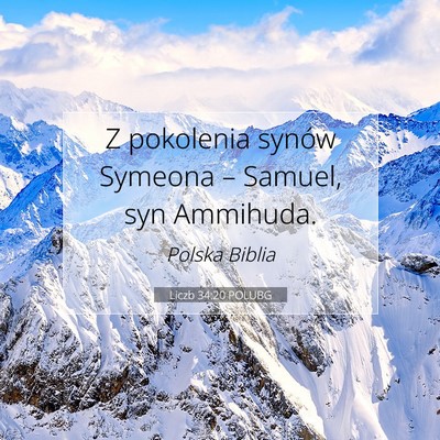 Liczb 34:20 Werset Biblijny Wyjaśniony