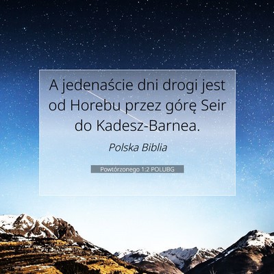 Powtórzonego 1:2 POLUBG Obraz Wersetu Biblijnego