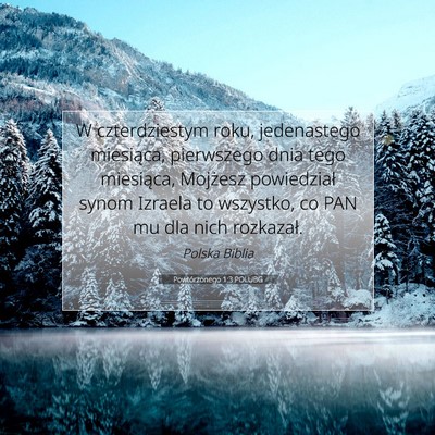 Powtórzonego 1:3 POLUBG Obraz Wersetu Biblijnego