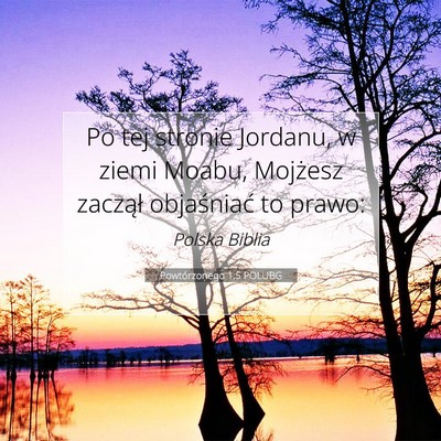 Powtórzonego 1:5 POLUBG Obraz Wersetu Biblijnego