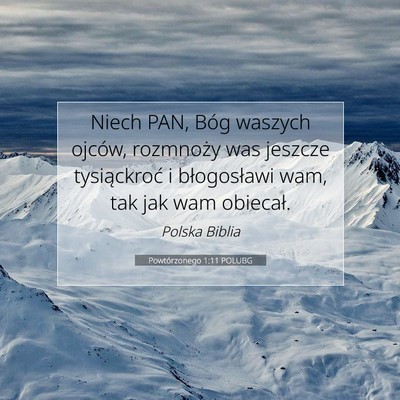 Powtórzonego 1:11 POLUBG Obraz Wersetu Biblijnego